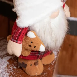 KAEMINGK Lutin de Noël (H65 cm) Gluk Dormeur en pyjama bonnet Blanc Outlet