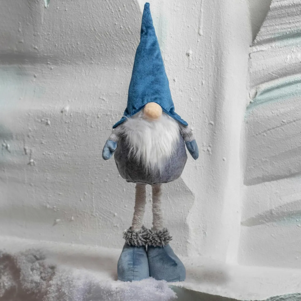 KAEMINGK Lutin de Noël (H50 cm) Hugues chapeau pointu Bleu Sale