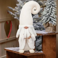KOOPMAN Lutin de Noël (H51 cm) Miss Croquineige Blanc Discount