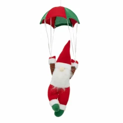 Feeric Lights & Christmas Lutin de Noël à suspendre (H58 cm) Parachutiste Rouge Discount