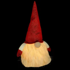 JJA Lutin lumineux à piles (H40 cm) Rémi et bonnet Rouge Clearance
