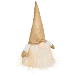 JJA Lutin lumineux à piles (H40 cm) Rémi et bonnet Dé Or