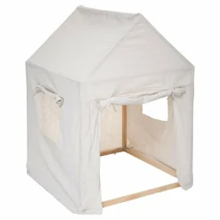 ATMOSPHERA Maison enfant bois et tissu (H116 cm) Safari Beige Hot