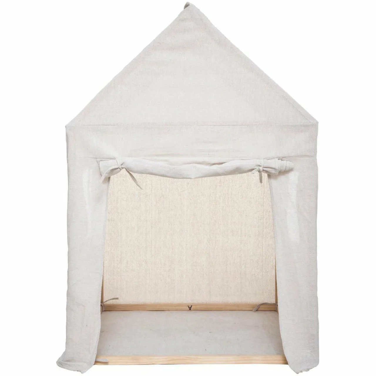 ATMOSPHERA Maison enfant bois et tissu (H116 cm) Safari Beige Hot