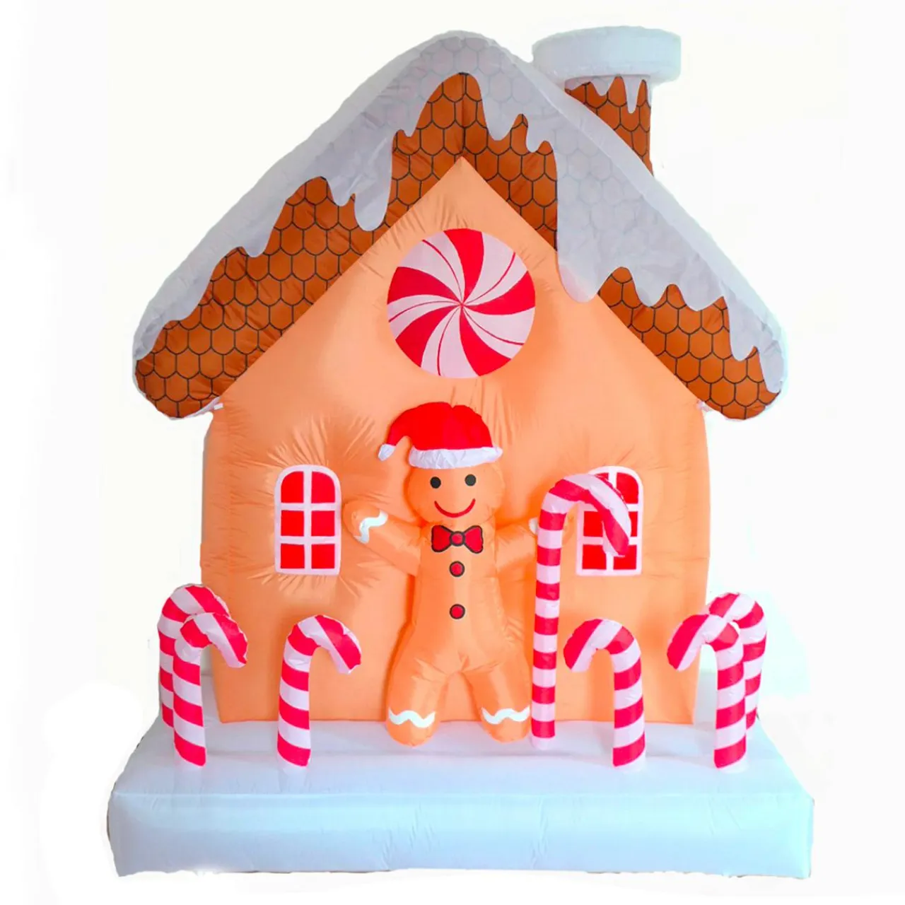JJA Maison gonflable (180 x 70 cm) Pain d'épice et sucre d'orge Rouge Clearance