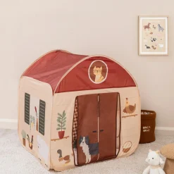 Atmosphera cru017dateur d'intu017drieur for kids Maison pop up enfant (H85 cm) Ferme Multicolore Outlet
