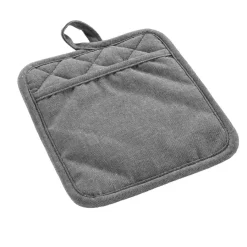 douceur d'intu017drieur Manique avec poche en coton (18,5 x 18,5 cm) Adam Gris Anthracite Hot