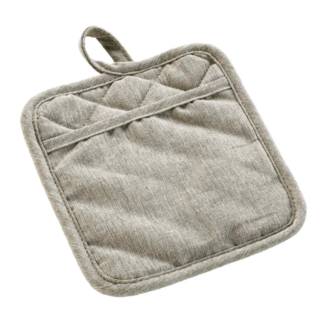 douceur d'intu017drieur Manique avec poche en coton (18,5 x 18,5 cm) Adam Beige Discount