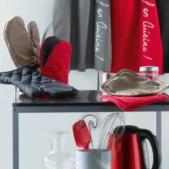 DOUCEUR D'INTERIEUR Manique Cuistot Gris Anthracite Clearance