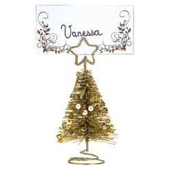 Feeric Lights & Christmas Marque place (H10 cm) Sapin Or Hot
