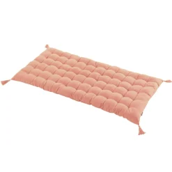 EMINZA Matelas de sol coton (120 x 60 cm) Pixel Rose Pêche Hot