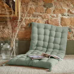 EMINZA Matelas de sol gaze de coton (60 x 120 cm) Gaïa Vert Eucalyptus Online