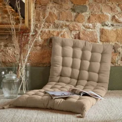 EMINZA Matelas de sol gaze de coton (60 x 120 cm) Gaïa Ficelle Sale