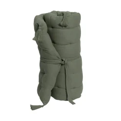 EMINZA Matelas de sol gaze de coton (60 x 120 cm) Gaïa Vert romarin New