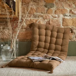 EMINZA Matelas de sol gaze de coton (60 x 120 cm) Gaïa Camel Clearance