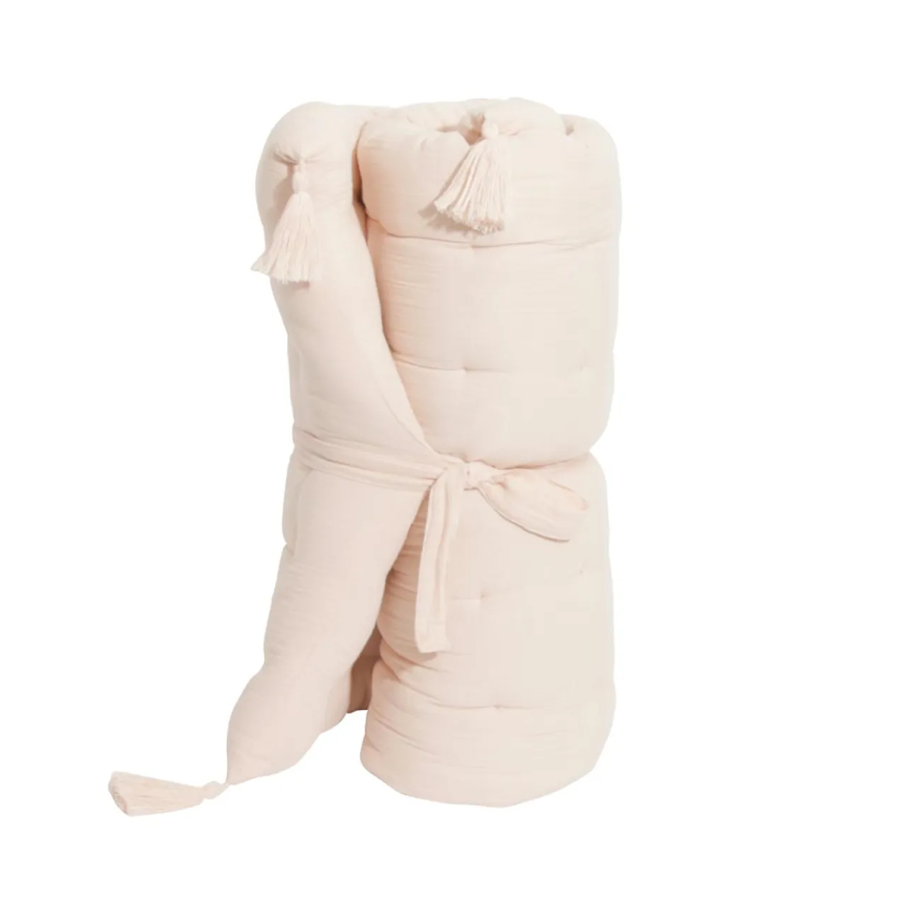 EMINZA Matelas de sol gaze de coton (60 x 120 cm) Gaïa Rose poudré Discount