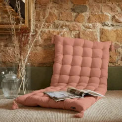 EMINZA Matelas de sol gaze de coton (60 x 120 cm) Gaïa Rose Pêche New
