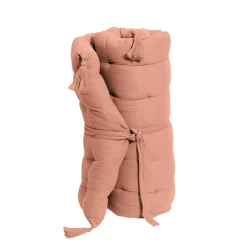 EMINZA Matelas de sol gaze de coton (60 x 120 cm) Gaïa Rose Pêche New