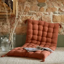 EMINZA Matelas de sol gaze de coton (60 x 120 cm) Gaïa Terracotta Clearance