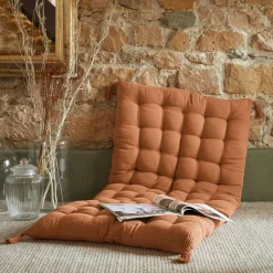 EMINZA Matelas de sol gaze de coton (60 x 120 cm) Gaïa Abricot Outlet