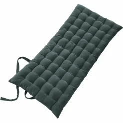 EMINZA Matelas de sol velours de coton (60 x 120 cm) Victor Gris ardoise New