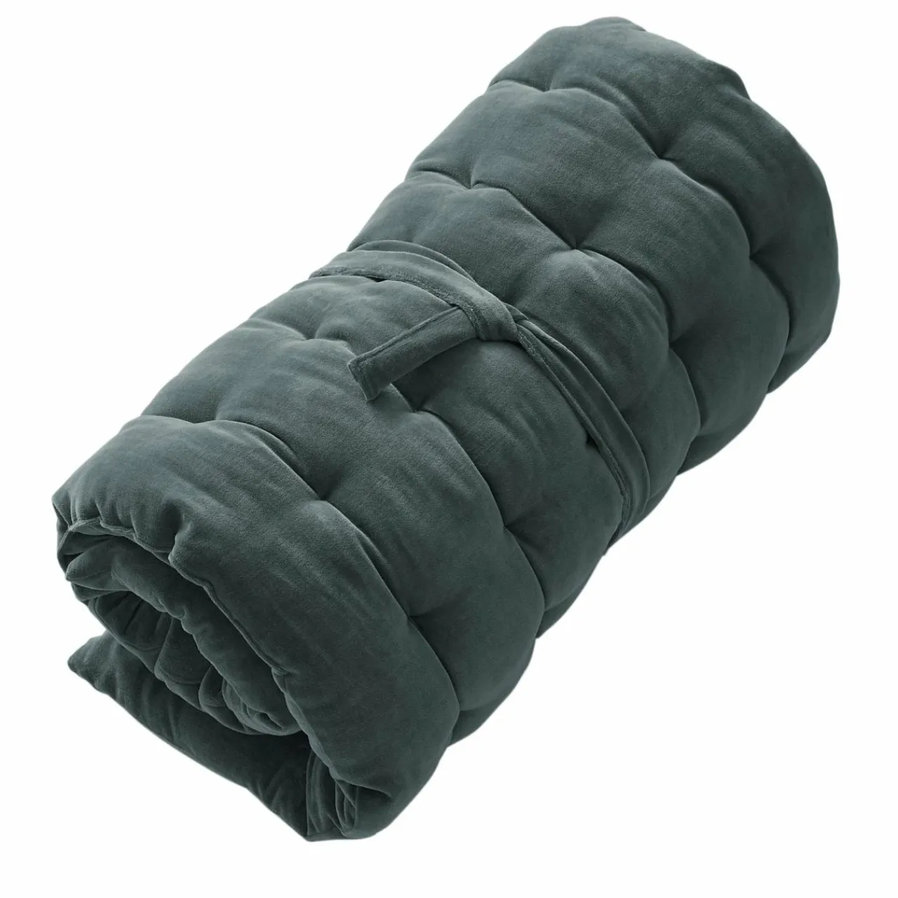 EMINZA Matelas de sol velours de coton (60 x 120 cm) Victor Gris ardoise New