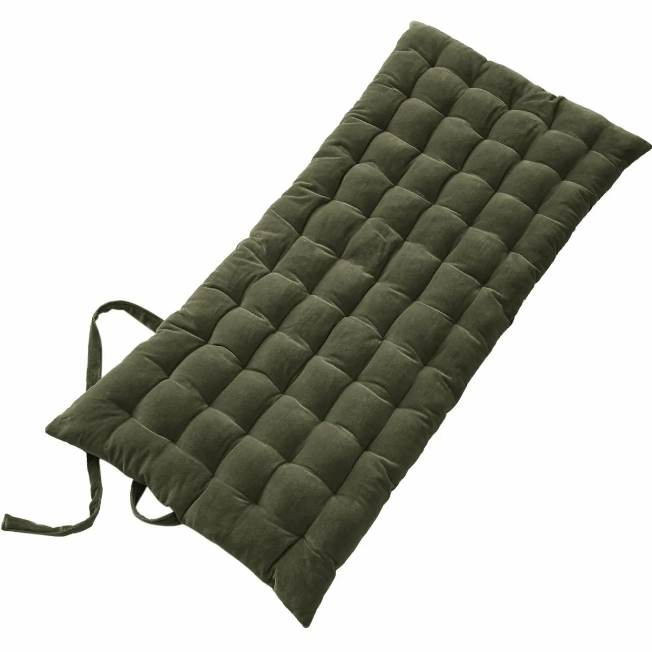 EMINZA Matelas de sol velours de coton (60 x 120 cm) Victor thym Vert Online