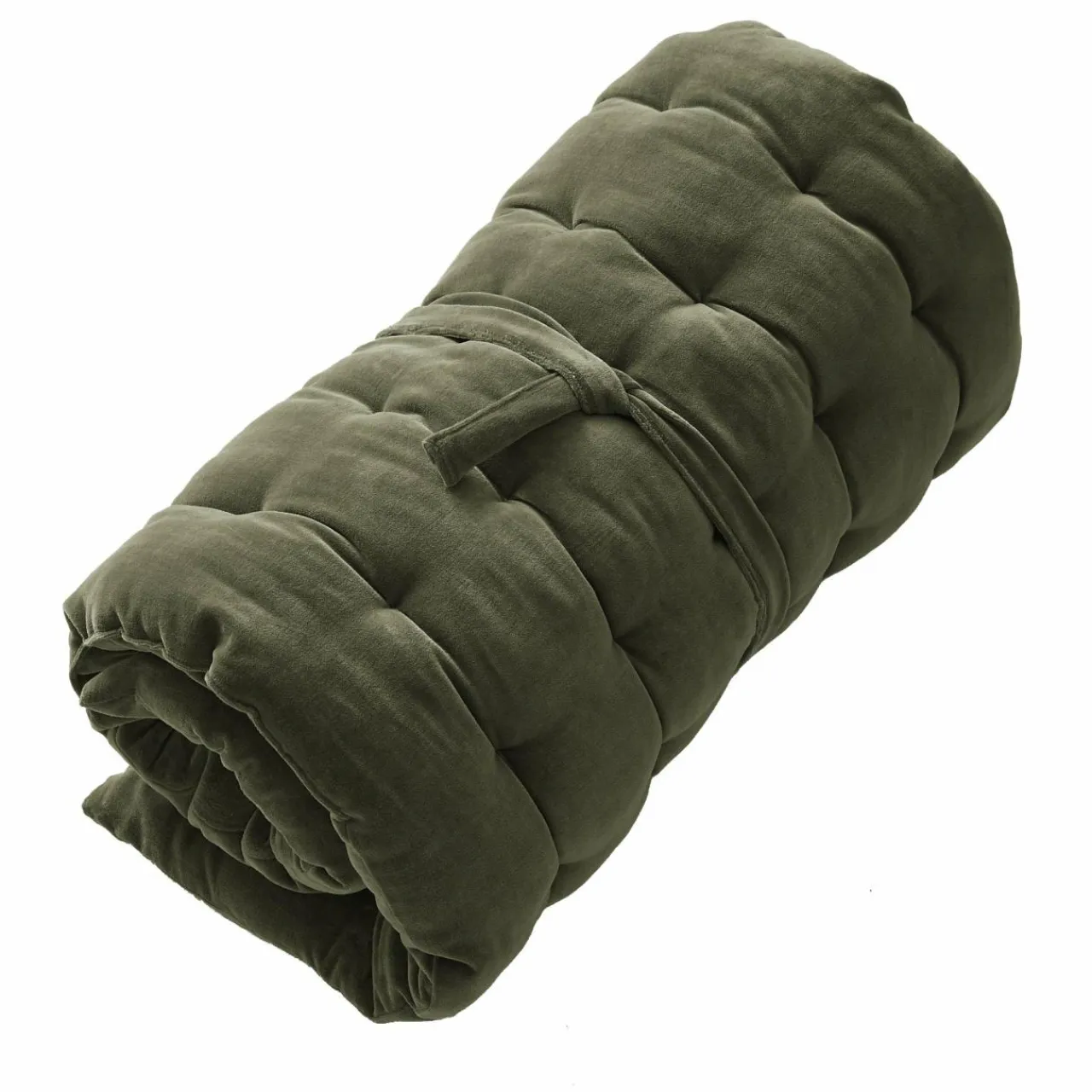 EMINZA Matelas de sol velours de coton (60 x 120 cm) Victor thym Vert Online