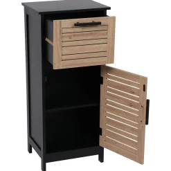 TENDANCE Meuble bas de salle de bain (37 x H83 cm) Bergen Noir Clearance