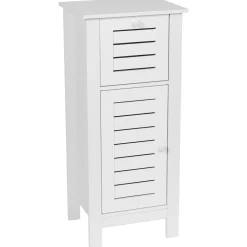 TENDANCE Meuble bas de salle de bain (37 x H83 cm) Santorin Blanc Hot