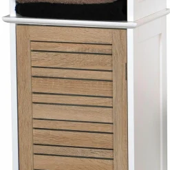TENDANCE Meuble colonne salle de bain (35 x H173 cm) Stockholm Bois Best