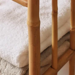 EMINZA Meuble de rangement en bambou 4 étagères (30 x H115 cm) Hanoï Naturel Outlet