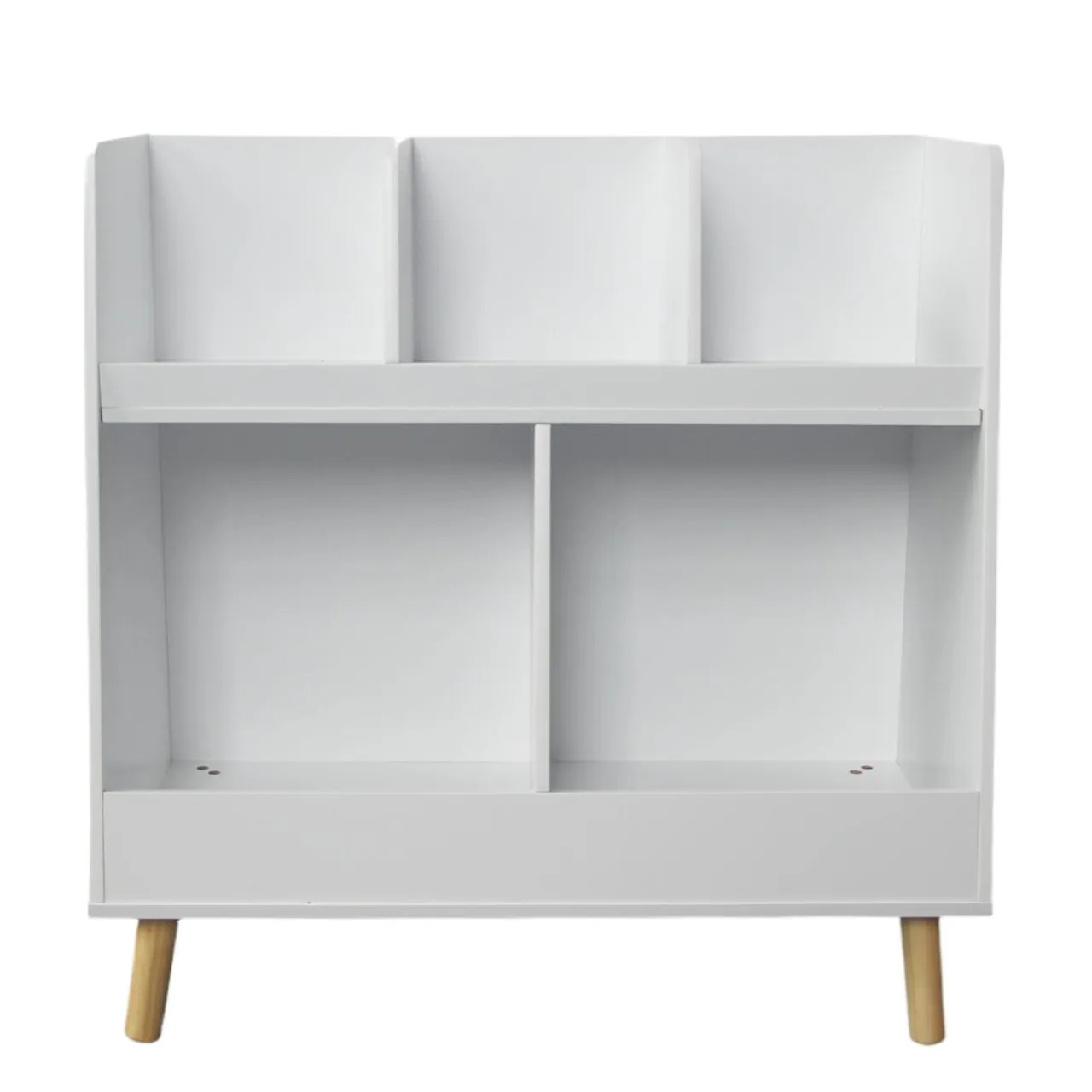 EMINZA Meuble de rangement enfant bois 5 cases (H70 cm) Hector Blanc Outlet