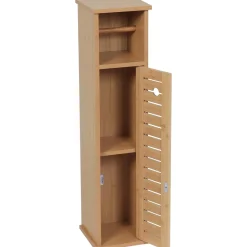 TENDANCE Meuble dérouleur papier toilette avec réserve (H75 cm) Trinidad Naturel Clearance