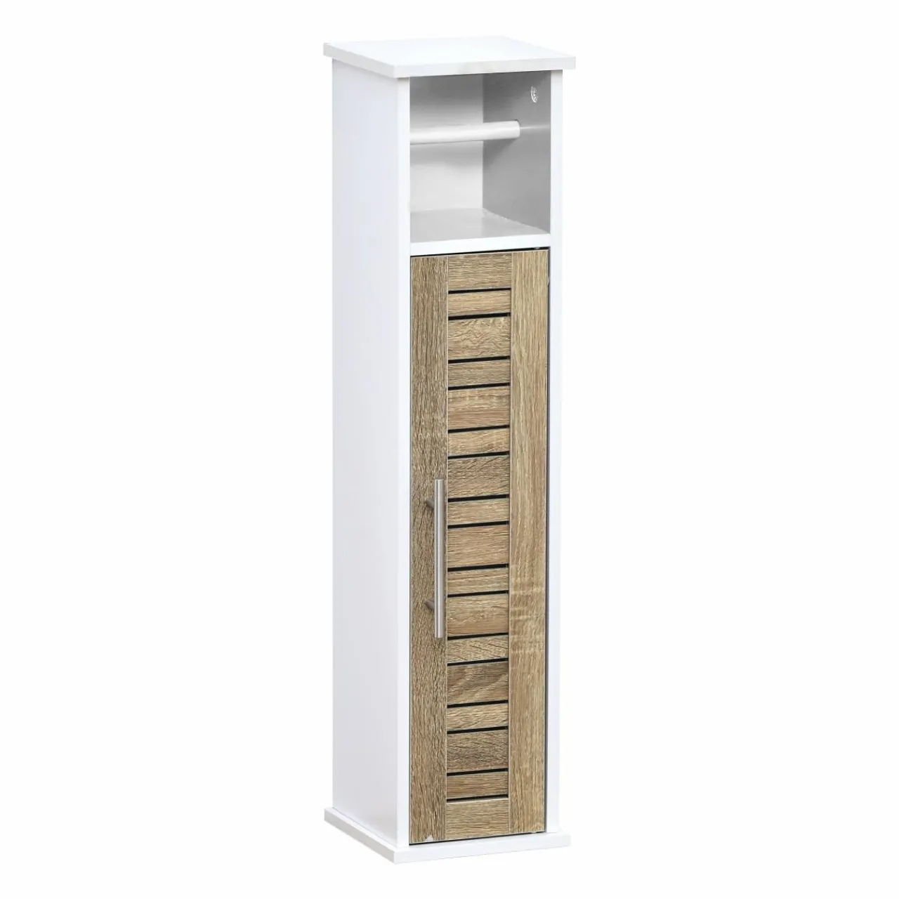 TENDANCE Meuble dérouleur papier toilette avec réserve (H75 cm) Stockholm Blanc Discount