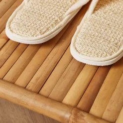 EMINZA Meuble portant pliable avec penderie en bambou (H176 cm) Hanoï Naturel Discount