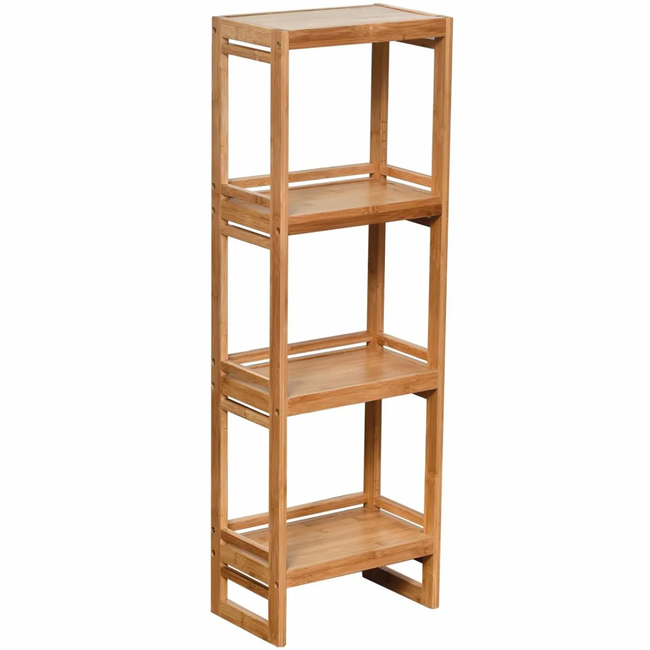 TENDANCE Meuble rangement 4 étagères (33 x H100 cm) Anako Naturel Clearance