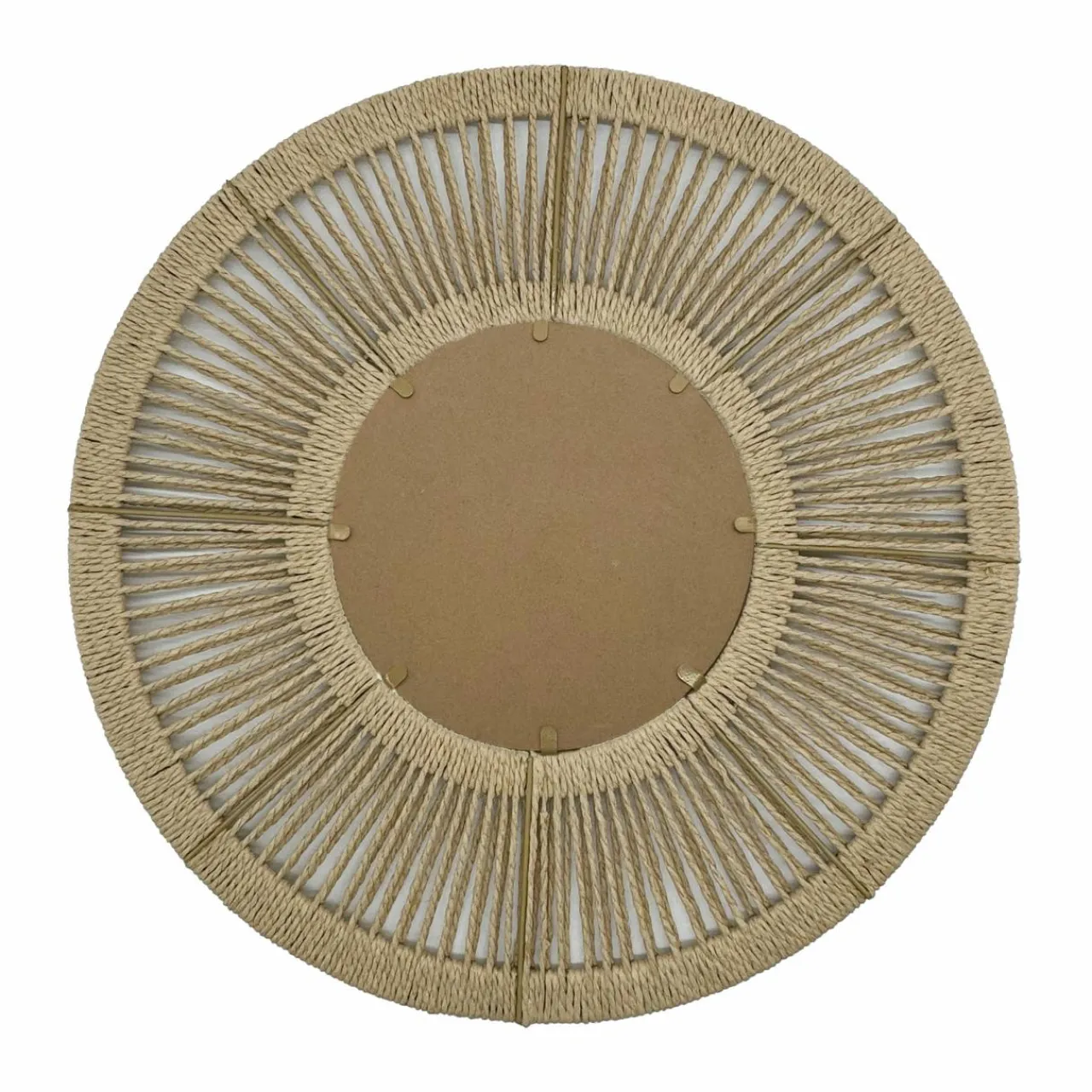 EMINZA Miroir mural rond en corde (D60 cm) Suva Naturel Discount