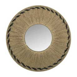 EMINZA Miroir mural rond en corde (D65 cm) Tuvalu Naturel Clearance
