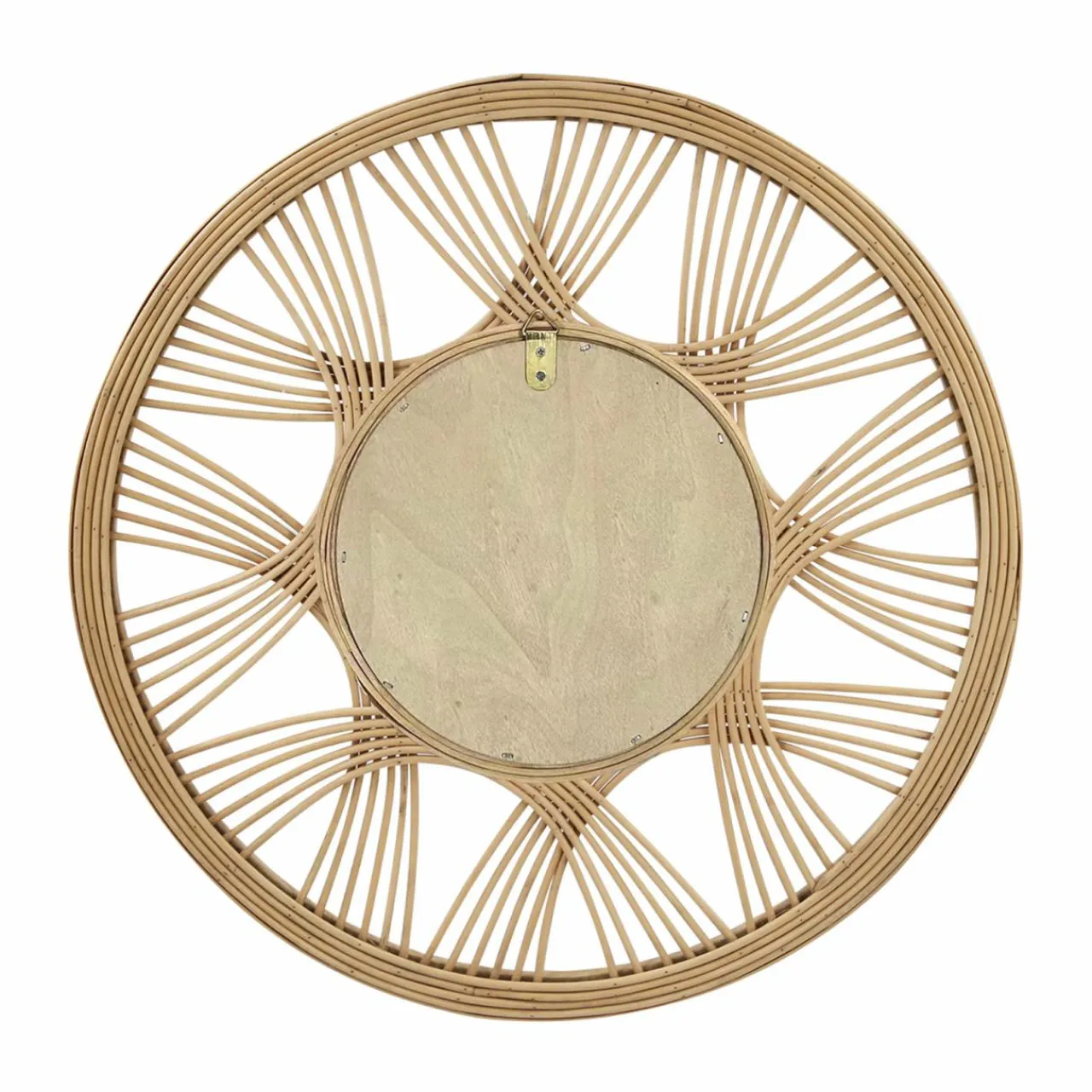 EMINZA Miroir mural rotin rond (D45 cm) Honiara Naturel Clearance