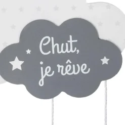 Atmosphera createur d'interieur for kids Mobile bébé bois et coton (H57.5 cm) Nuage Gris Hot