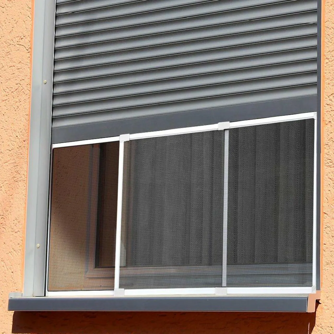 LUANCE Moustiquaire fenêtre cadre extensible (H50 x L 70 / 130 cm) et gris Blanc Discount