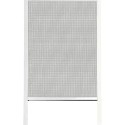 LUANCE Moustiquaire fenêtre enroulable à châssis recoupable (130 x 160 cm) Moustyk Blanc New