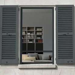 LUANCE Moustiquaire fenêtre enroulable à châssis recoupable (130 x 160 cm) Moustyk Gris Outlet