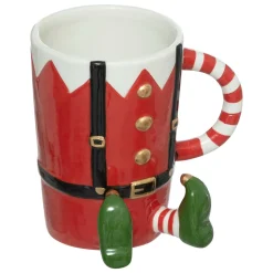 FEERIC LIGHTS Mug de Noël Lutin farceur Rouge Hot