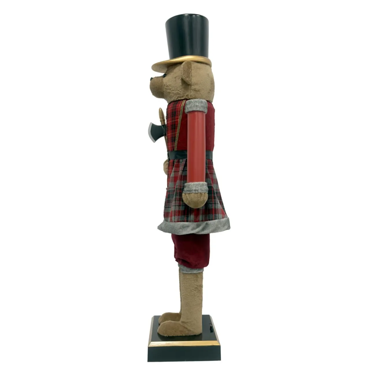 EMINZA Musicien Casse-noisette (H154 cm) musical et animé Teddy Rouge Best