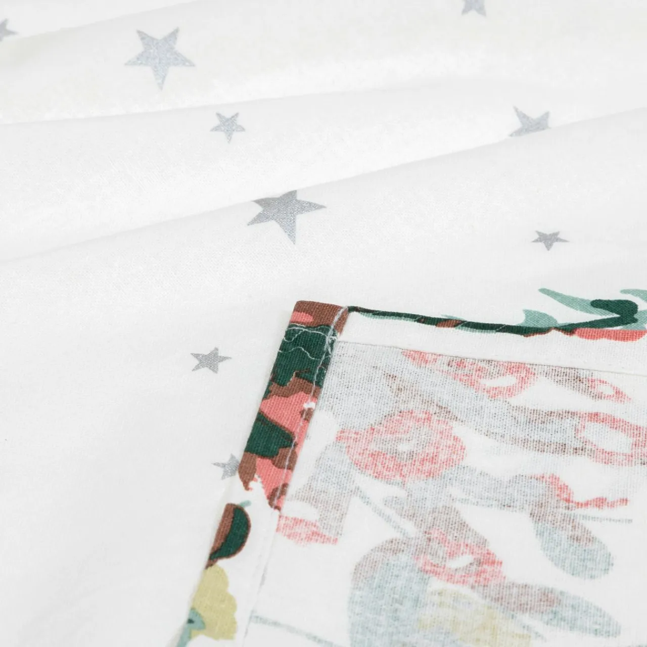 JJA Nappe de Noël rectangulaire (140 x 240 cm) Noël Nature Blanc Outlet