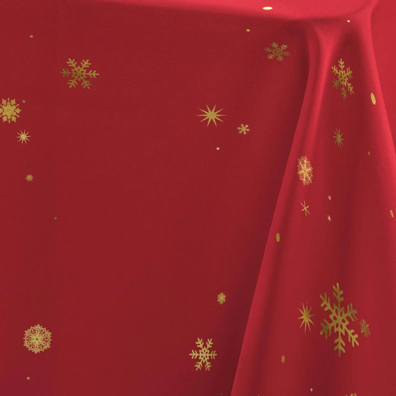Douceur d interieur Nappe de Noël rectangulaire (150 x 240 cm) Constellation et doré Rouge Online