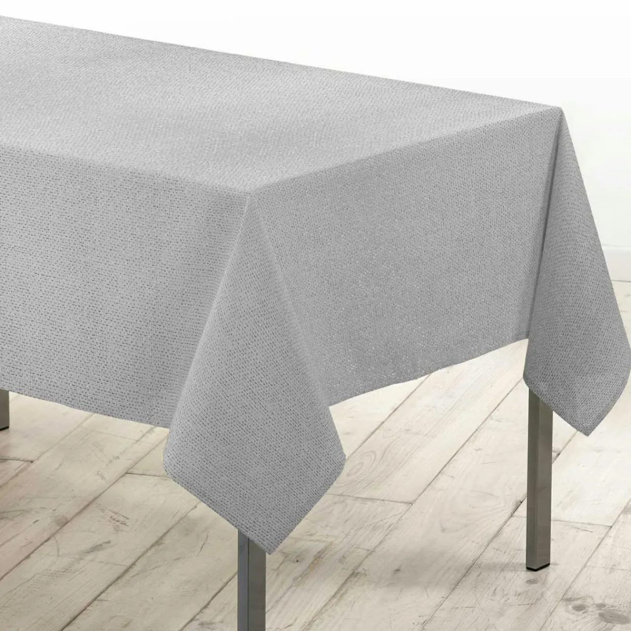 Douceur d interieur Nappe de Noël rectangulaire (140 x 240 cm) Strass Argent New