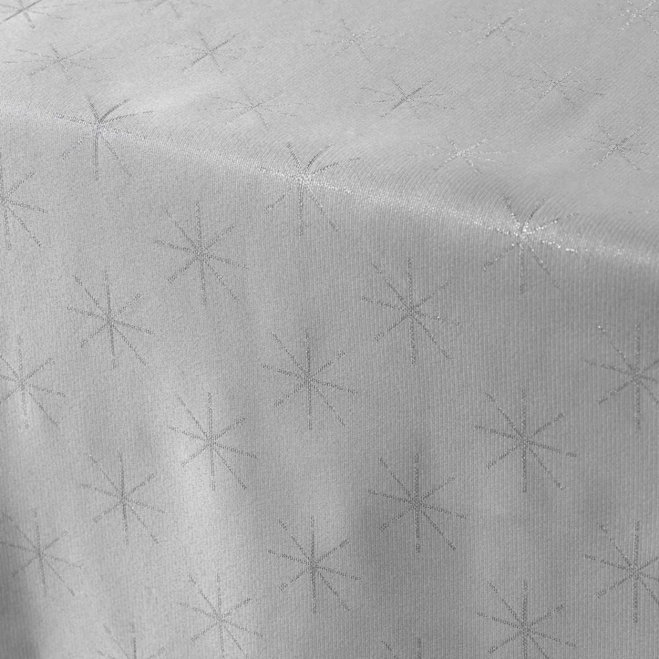 DOUCEUR D'INTERIEUR Nappe de Noël rectangulaire (140 x 240 cm) Etoiles Gris Sale